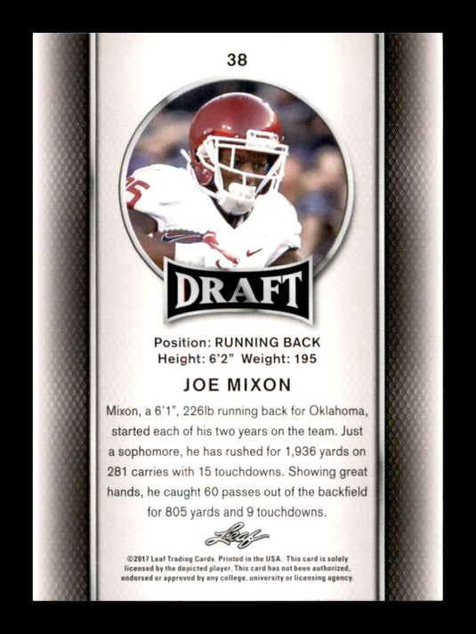 2017 Leaf Draft Joe Mixon