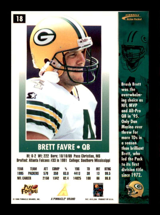 1996 Action Packed Brett Favre