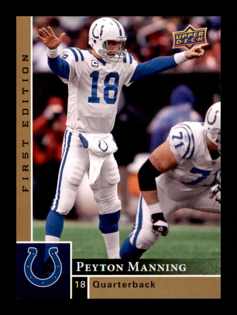 Load image into Gallery viewer, 2009 Upper Deck First Edition Peyton Manning #63 Indianapolis Colts  Image 1
