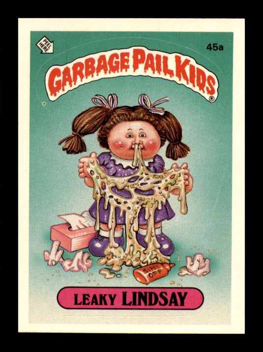 1985 Topps Garbage Pail Kids Series 2 Leaky Lindsay