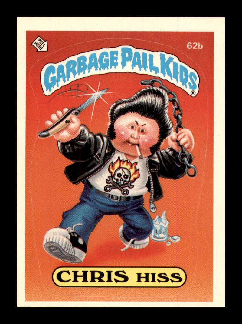 Load image into Gallery viewer, 1985 Topps Garbage Pail Kids Series 2 Chris Hiss #62b  Image 1
