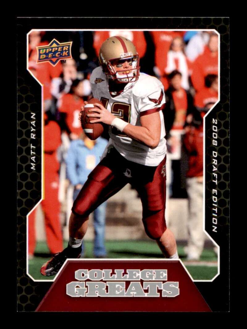 Load image into Gallery viewer, 2008 Upper Deck Draft Edition College Greats Matt Ryan #CG2 Boston College Rookie RC Image 1
