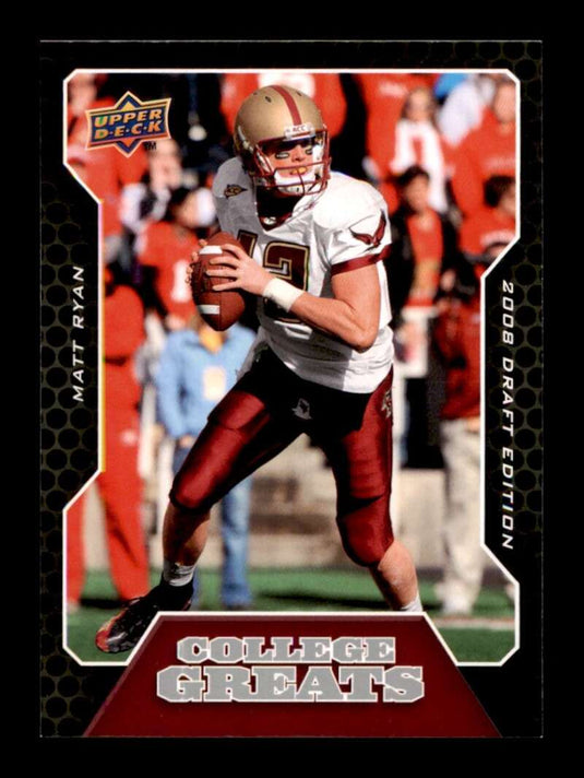 2008 Upper Deck Draft Edition College Greats Matt Ryan 