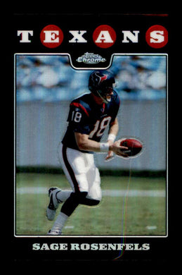 2008 Topps Chrome Refractor Sage Rosenfels 