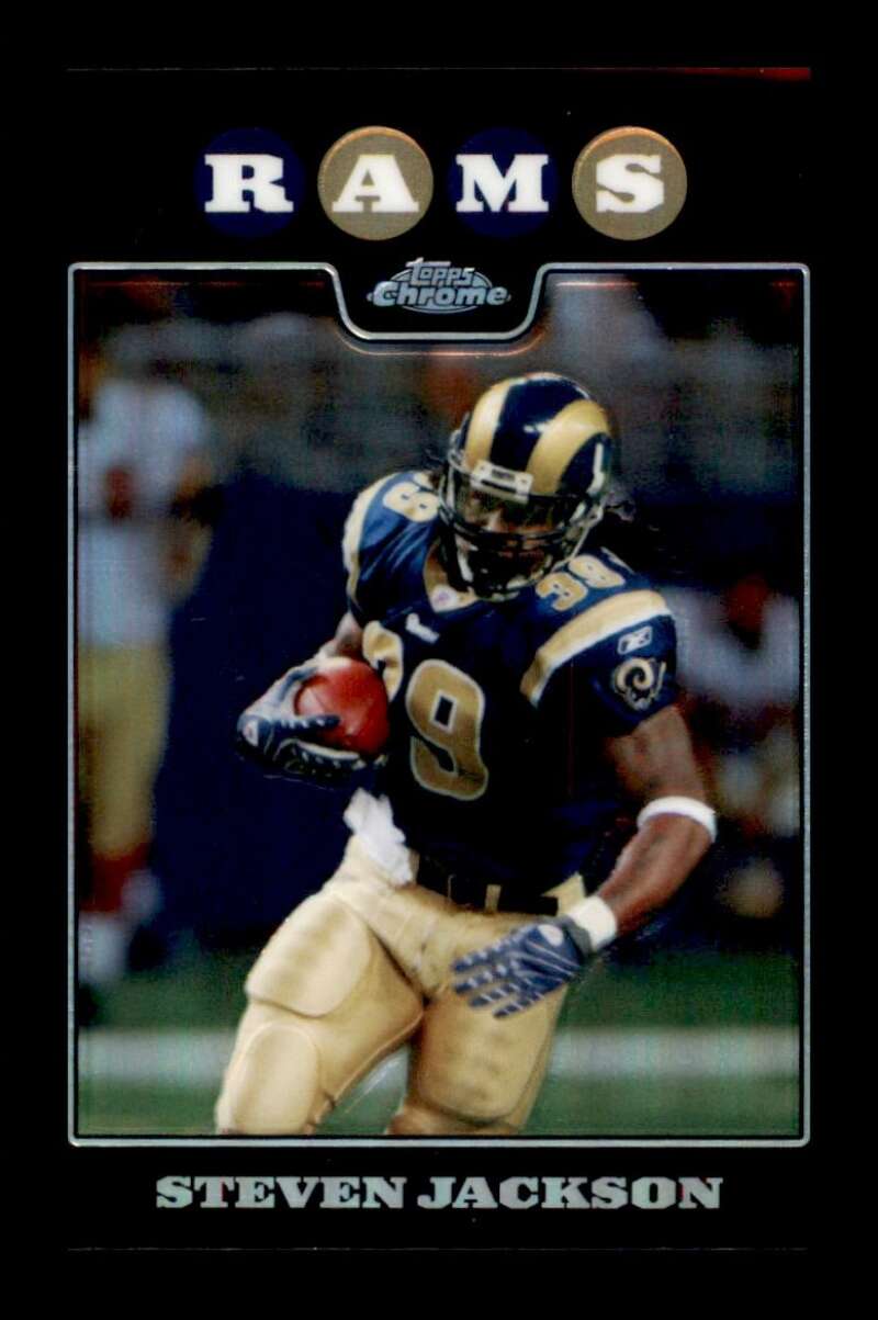 Load image into Gallery viewer, 2008 Topps Chrome Refractor Steven Jackson #TC31 St. Louis Rams Image 1
