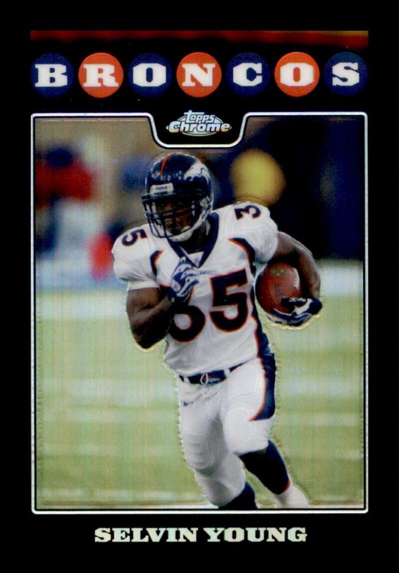 Load image into Gallery viewer, 2008 Topps Chrome Refractor Selvin Young #TC49 Denver Broncos Image 1
