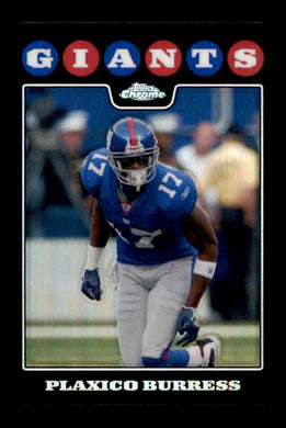 2008 Topps Chrome Refractor Plaxico Burress 