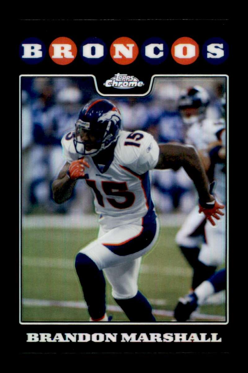 Load image into Gallery viewer, 2008 Topps Chrome Refractor Brandon Marshall #TC79 Denver Broncos Image 1
