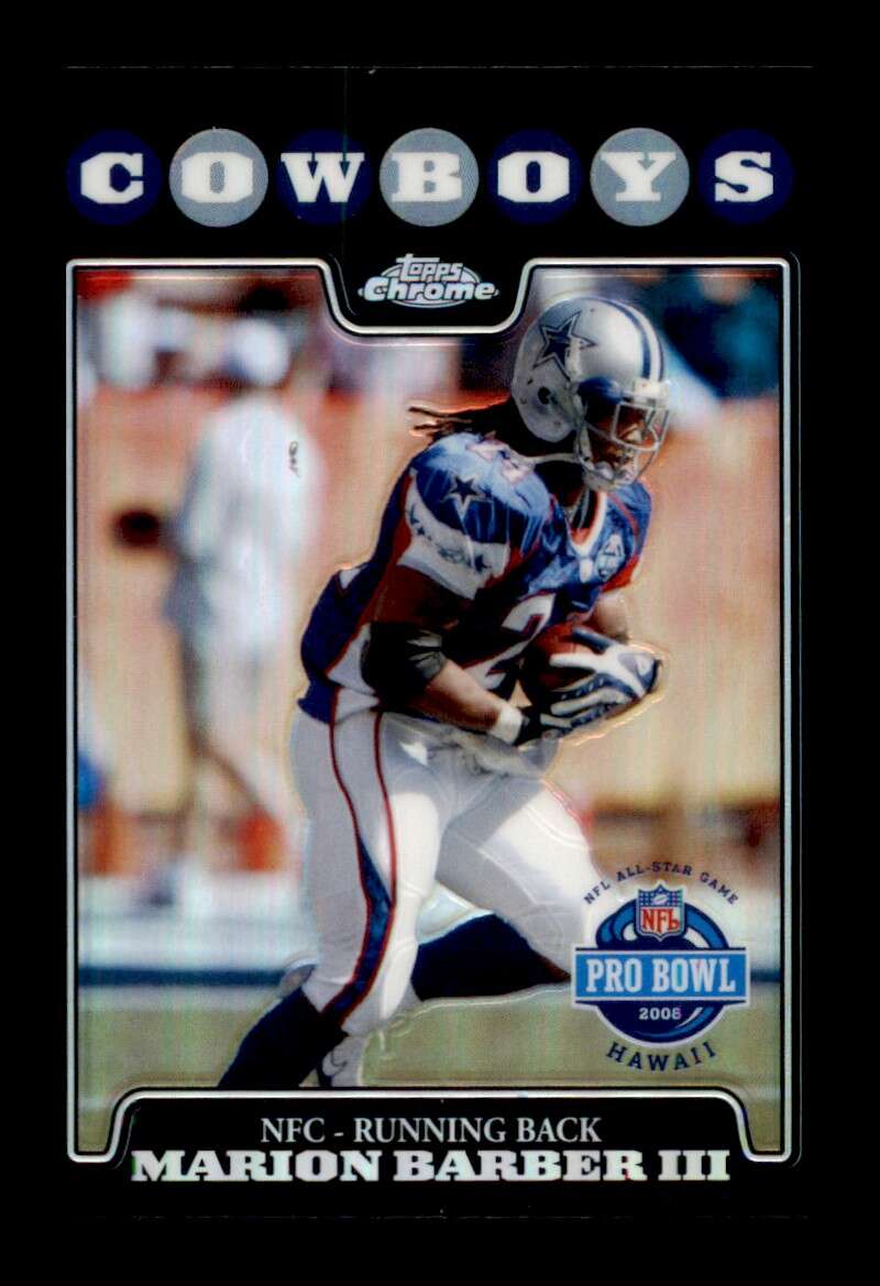 Load image into Gallery viewer, 2008 Topps Chrome Refractor Marion Barber #TC134 Dallas Cowboys Image 1
