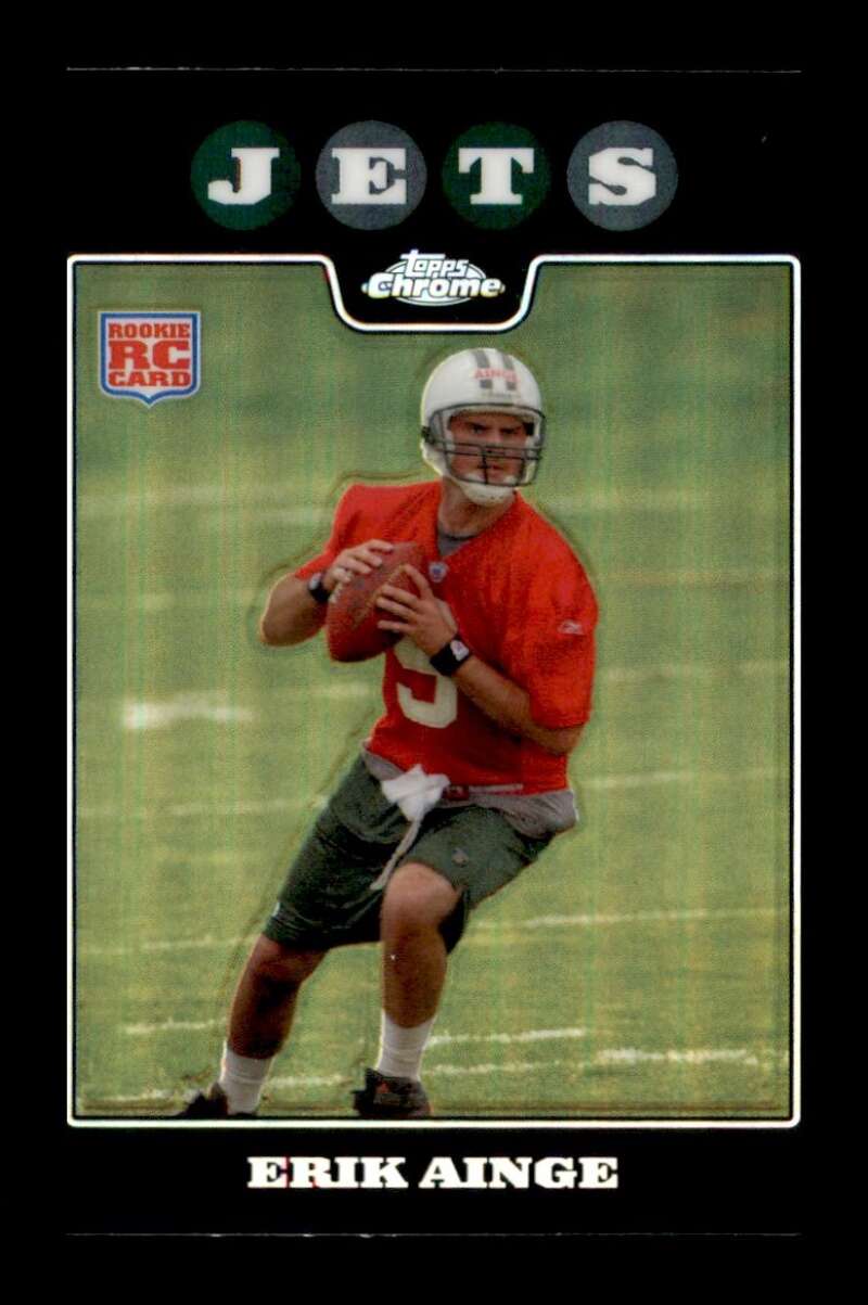 Load image into Gallery viewer, 2008 Topps Chrome Refractor Erik Ainge #TC174 New York Jets Rookie RC Image 1
