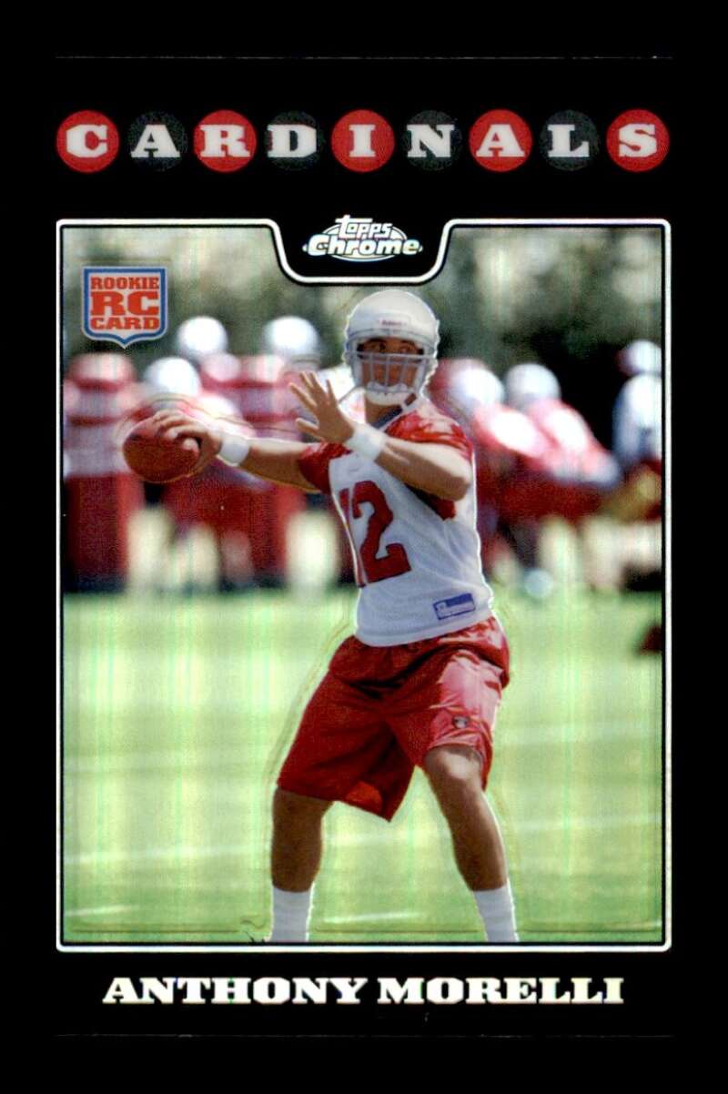 Load image into Gallery viewer, 2008 Topps Chrome Refractor Anthony Morelli #TC180 Arizona Cardinals Rookie RC Image 1
