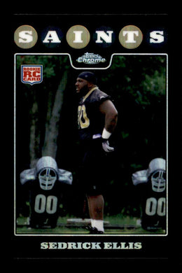 2008 Topps Chrome Refractor Sedrick Ellis 