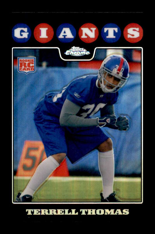 2008 Topps Chrome Refractor Terrell Thomas