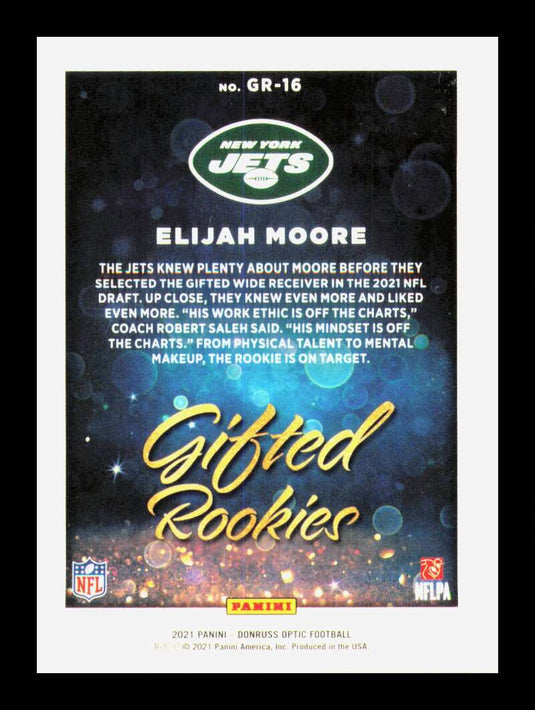 2021 Donruss Optic Gifted Rookies Elijah Moore 