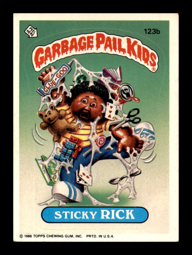 Load image into Gallery viewer, 1986 Topps Garbage Pail Kids Series 3 Sticky Rick #123b  Image 1
