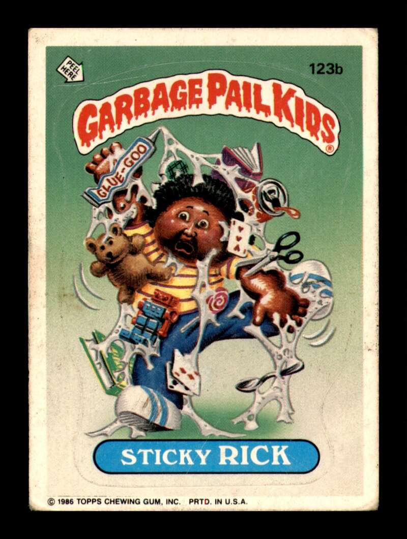 Load image into Gallery viewer, 1986 Topps Garbage Pail Kids Series 3 Sticky Rick #123b  Image 1

