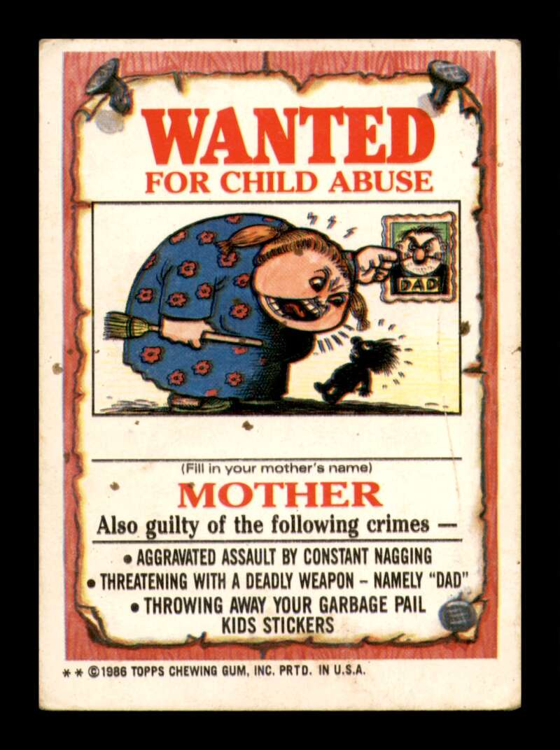 Load image into Gallery viewer, 1986 Topps Garbage Pail Kids Series 3 Still Jill #119b  Image 2
