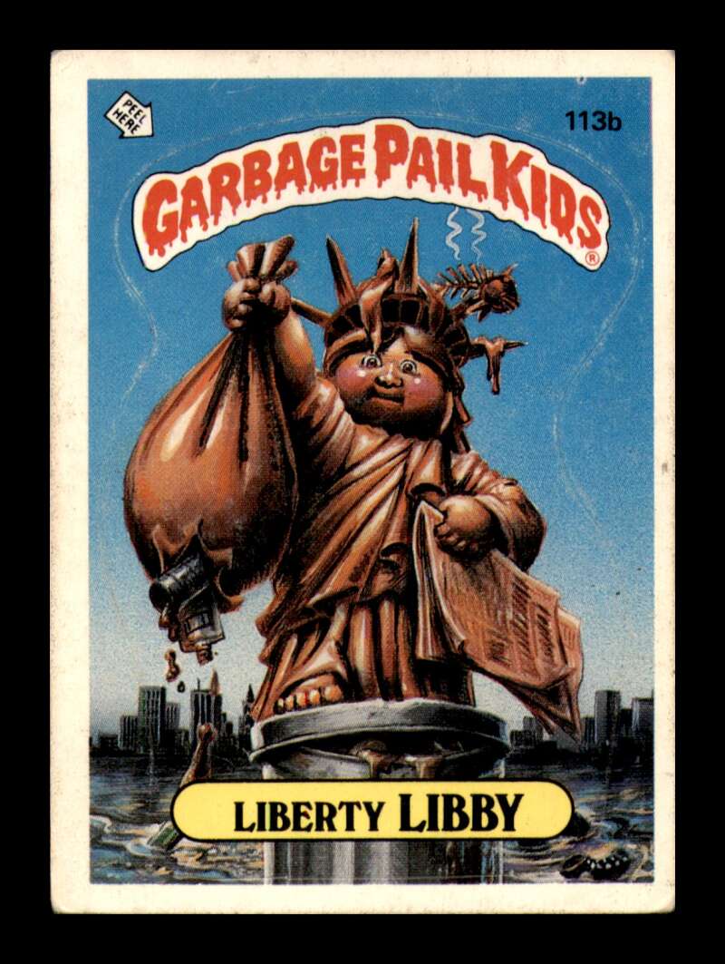 Load image into Gallery viewer, 1986 Topps Garbage Pail Kids Series 3 Liberty Libby #113b  Image 1
