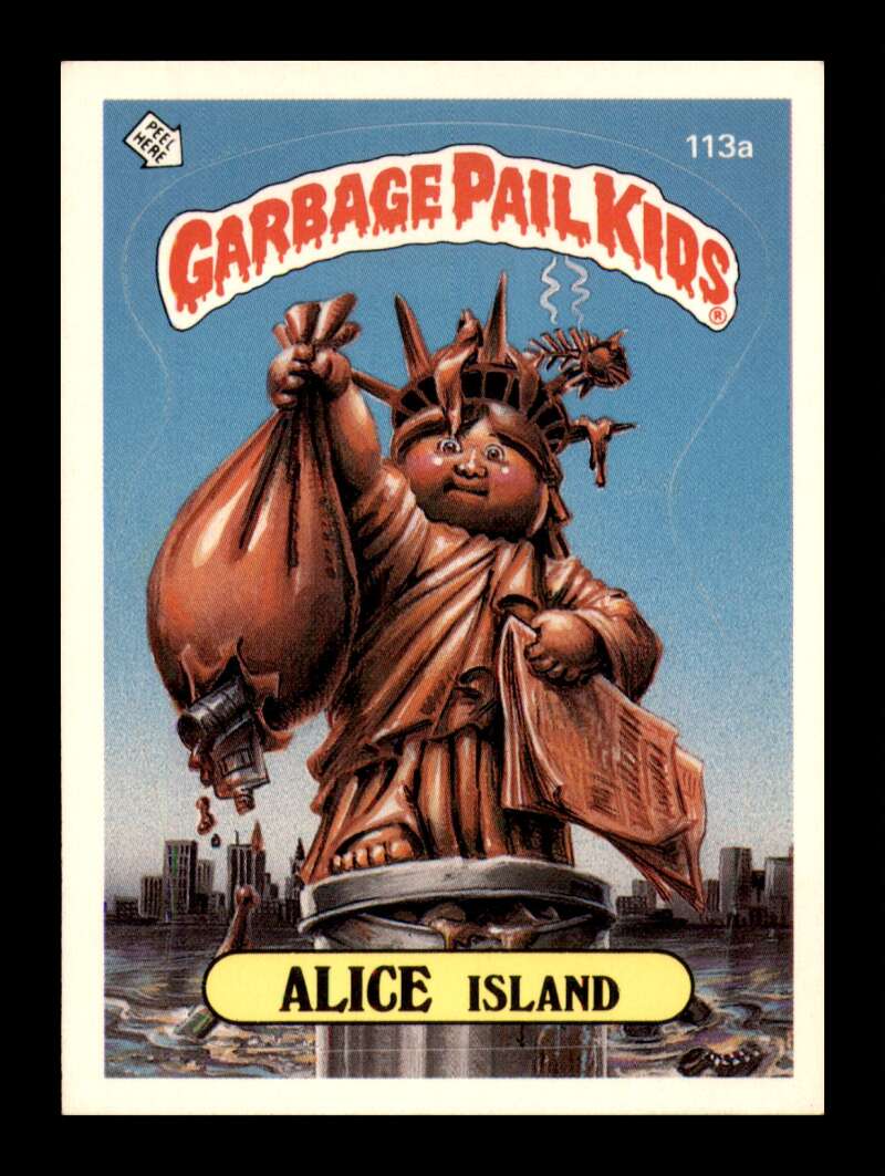 Load image into Gallery viewer, 1986 Topps Garbage Pail Kids Series 3 Alice Island #113a  Image 1
