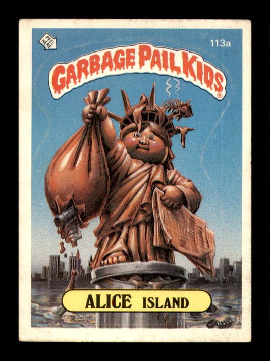 1986 Topps Garbage Pail Kids Series 3 Alice Island