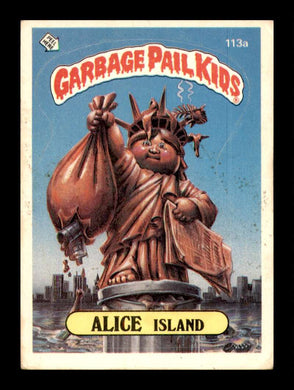 1986 Topps Garbage Pail Kids Series 3 Alice Island 
