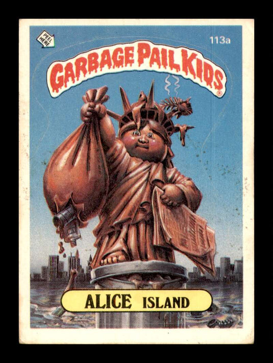 1986 Topps Garbage Pail Kids Series 3 Alice Island