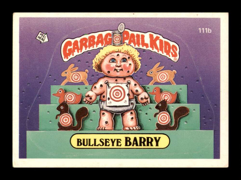 Load image into Gallery viewer, 1986 Topps Garbage Pail Kids Series 3 Bullseye Barry #111b  Image 1
