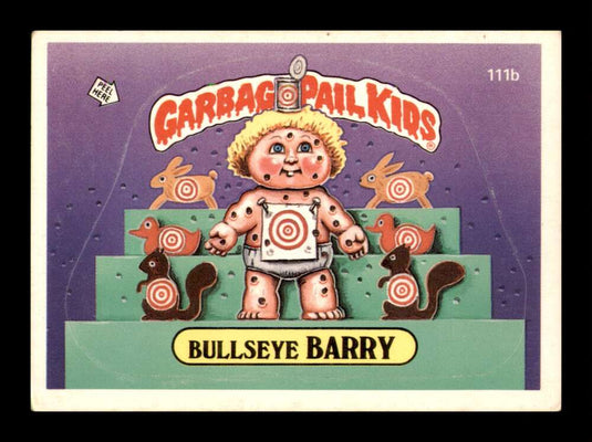 1986 Topps Garbage Pail Kids Series 3 Bullseye Barry