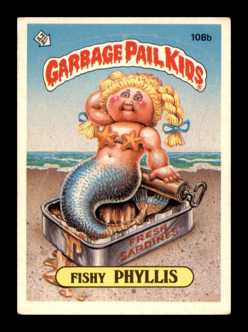 Load image into Gallery viewer, 1986 Topps Garbage Pail Kids Series 3 Fishy Phyllis #108b  Image 1
