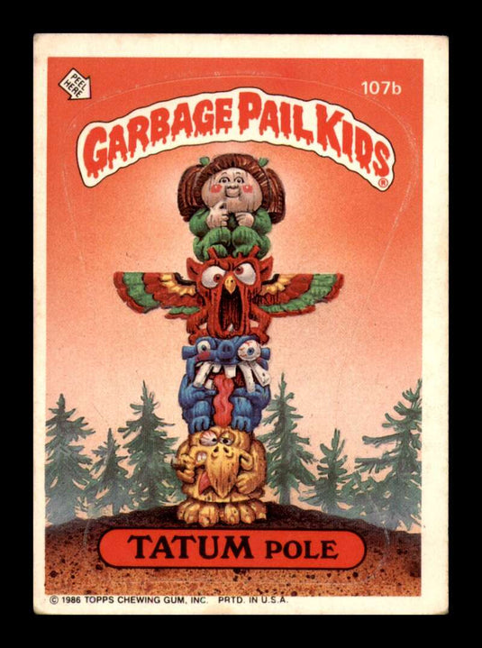 1986 Topps Garbage Pail Kids Series 3 Tatum Pole