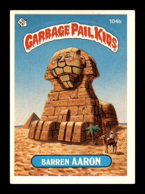 1986 Topps Garbage Pail Kids Series 3 Barren Aaron 