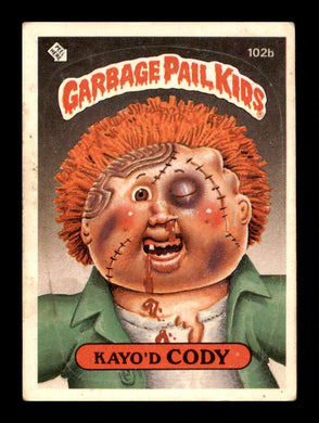 1986 Topps Garbage Pail Kids Series 3 Kayo'd Cody 