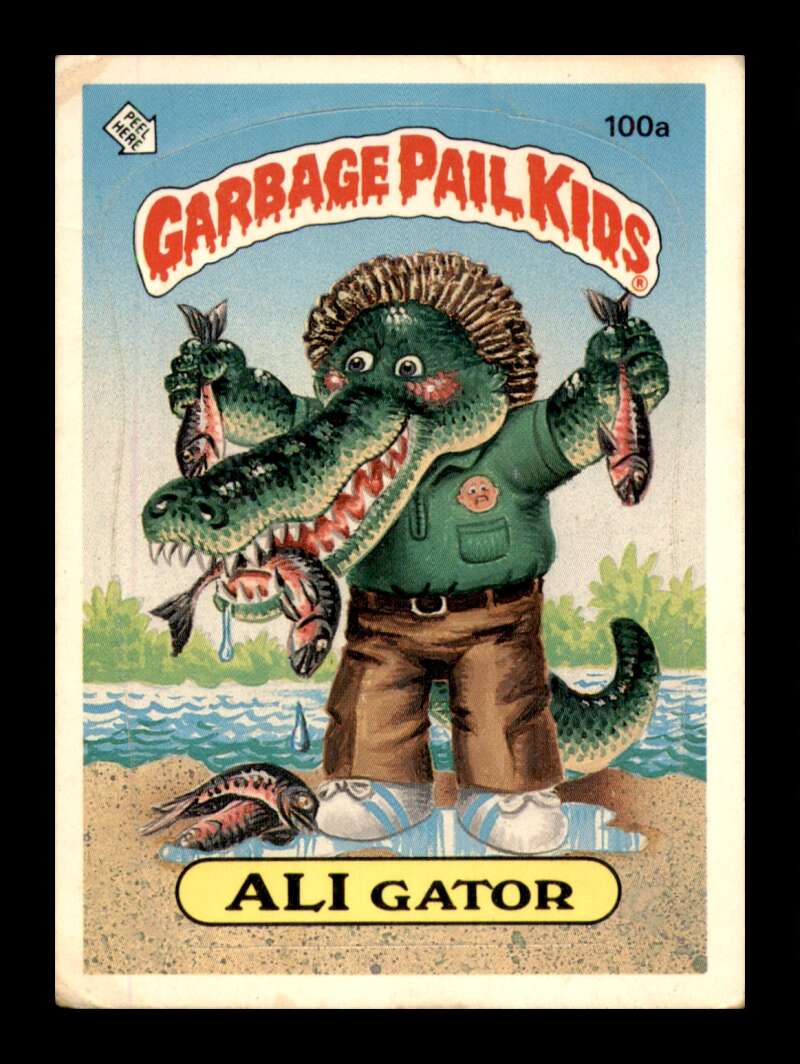 Load image into Gallery viewer, 1986 Topps Garbage Pail Kids Series 3 Ali Gator #100a  Image 1
