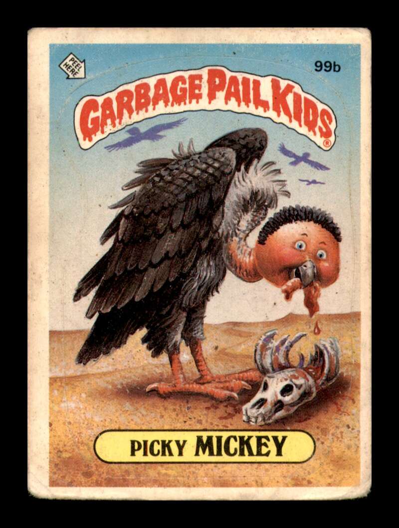Load image into Gallery viewer, 1986 Topps Garbage Pail Kids Series 3 Picky Mickey #99b  Image 1

