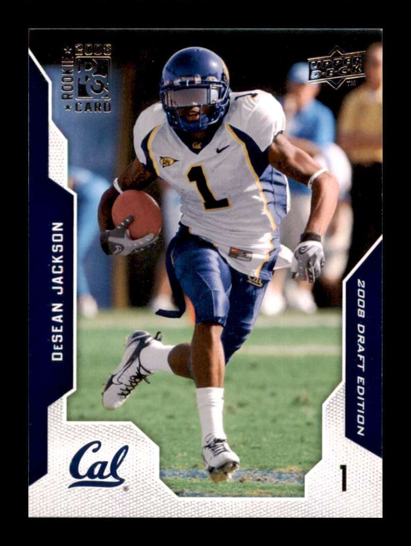 Load image into Gallery viewer, 2008 Upper Deck Draft Edition DeSean Jackson #26 California Golden Bears Rookie RC  Image 1
