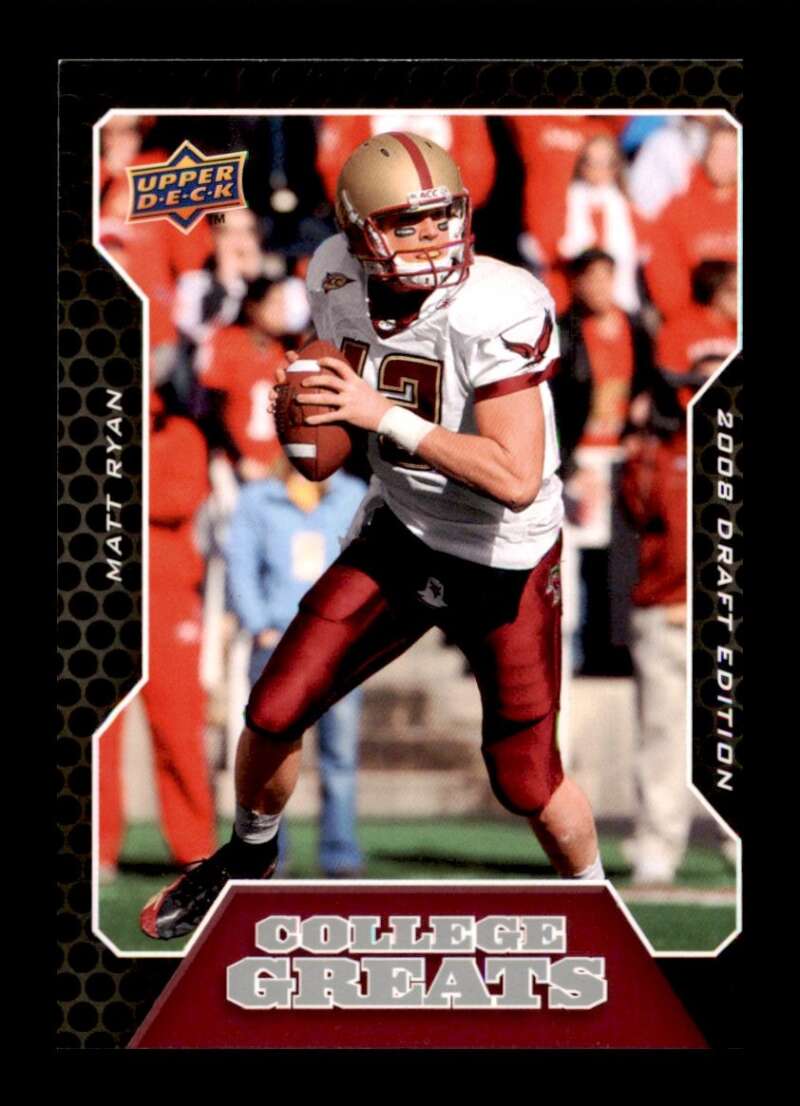 Load image into Gallery viewer, 2008 Upper Deck Draft Edition College Greats Matt Ryan #CG2 Boston College Eagles Rookie RC Image 1
