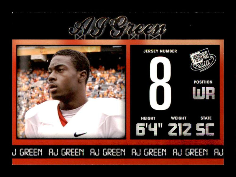 Load image into Gallery viewer, 2011 Press Pass A.J. Green #15 Georgia Bulldogs Rookie RC Image 1
