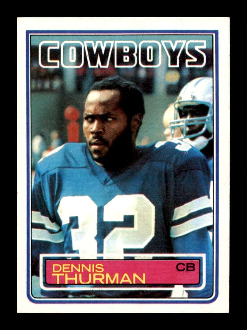 Load image into Gallery viewer, 1983 Topps Dennis Thurman #54 Dallas Cowboys Image 1
