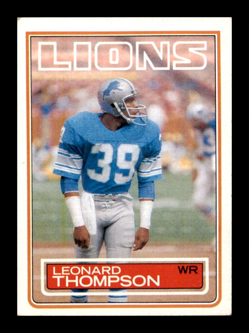 Load image into Gallery viewer, 1983 Topps Leonard Thompson #72 Detroit Lions Image 1
