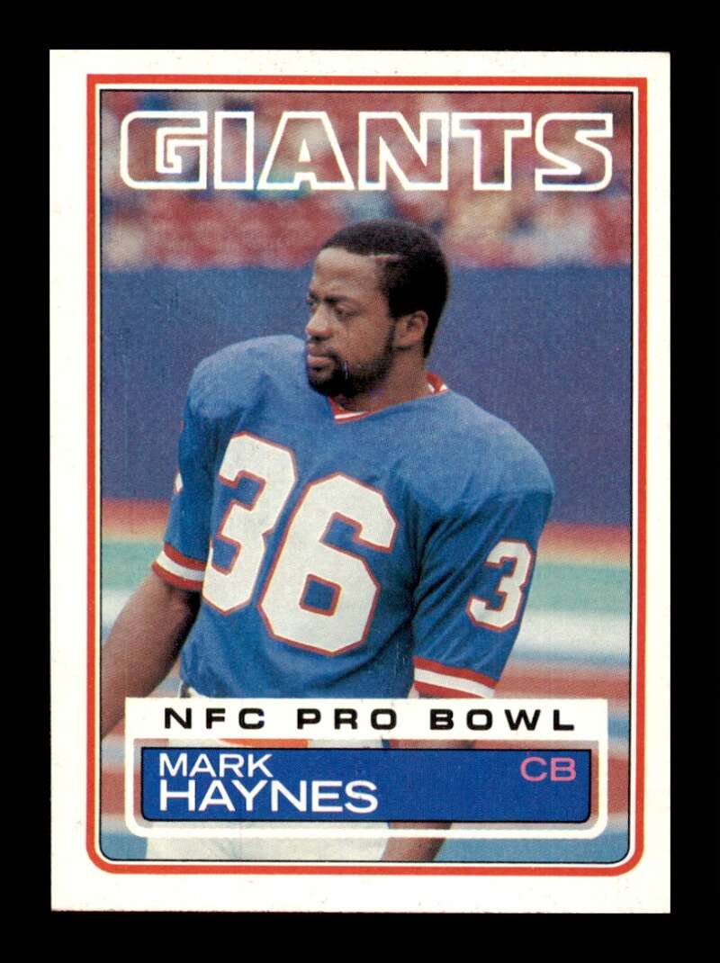 Load image into Gallery viewer, 1983 Topps Mark Haynes #126 New York Giants Image 1
