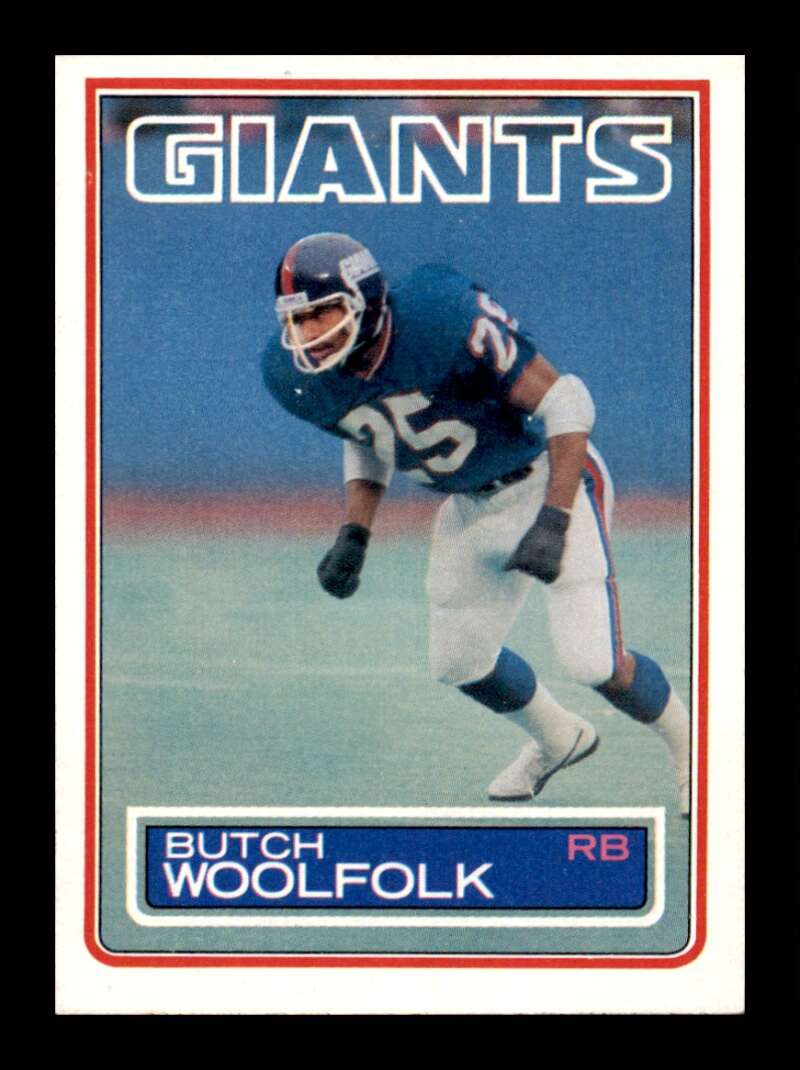 Load image into Gallery viewer, 1983 Topps Butch Woolfolk #135 New York Giants Rookie RC Image 1
