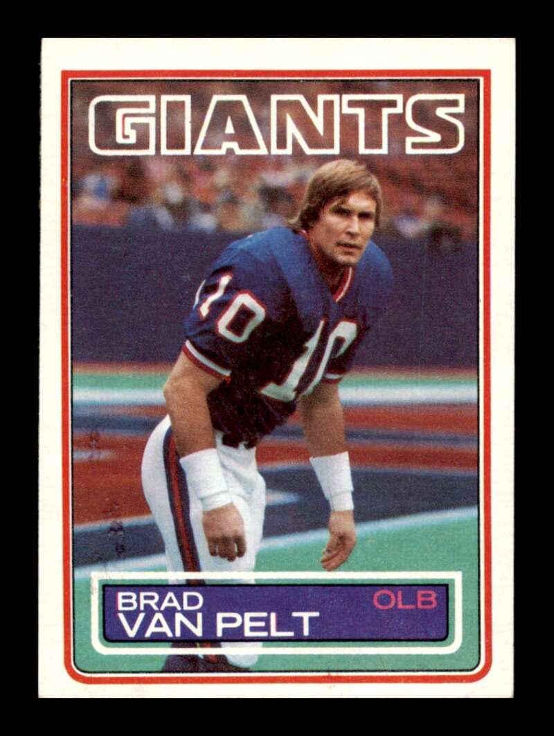 Load image into Gallery viewer, 1983 Topps Brad Van Pelt #134 New York Giants Image 1
