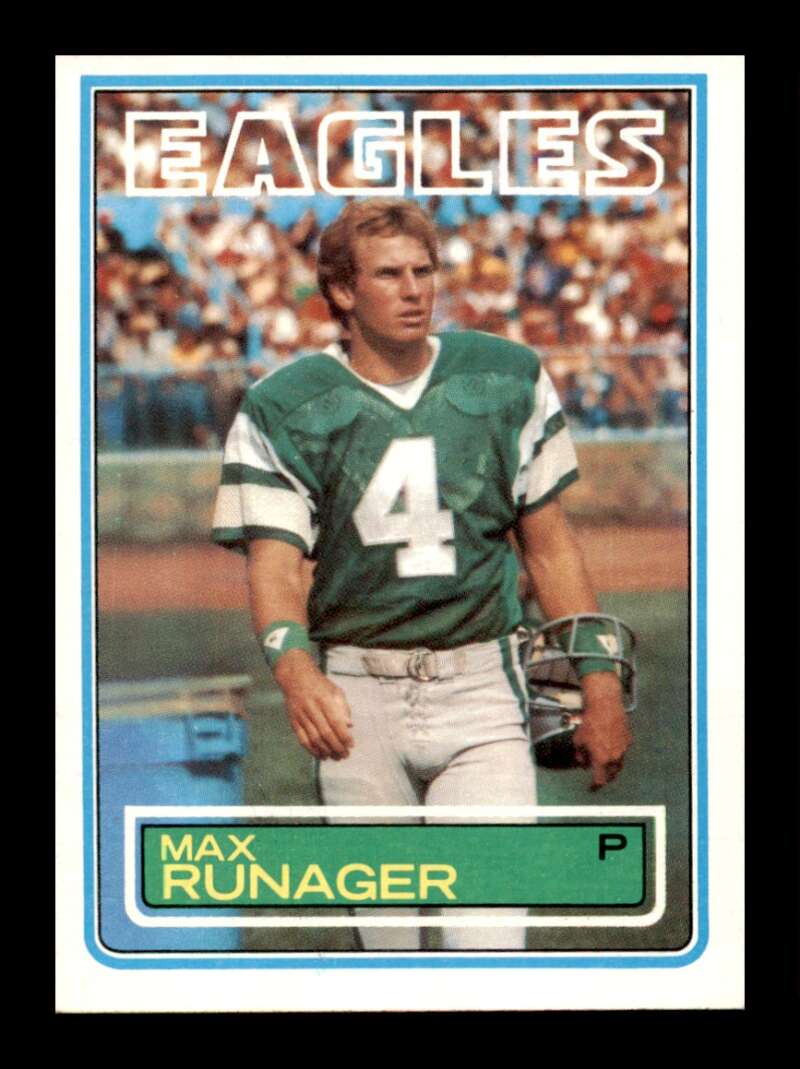 Load image into Gallery viewer, 1983 Topps Max Runager #147 Philadelphia Eagles Image 1
