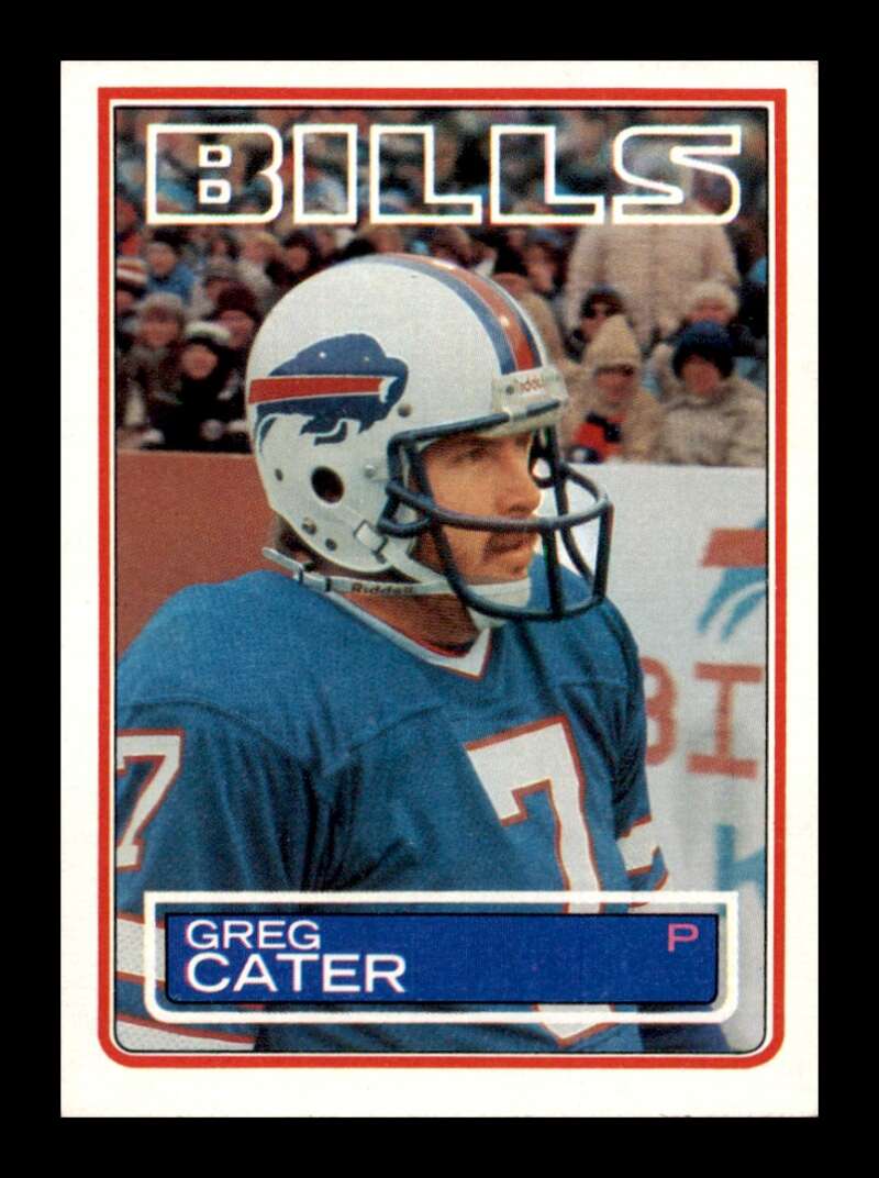 Load image into Gallery viewer, 1983 Topps Greg Cater #222 Buffalo Bills Image 1
