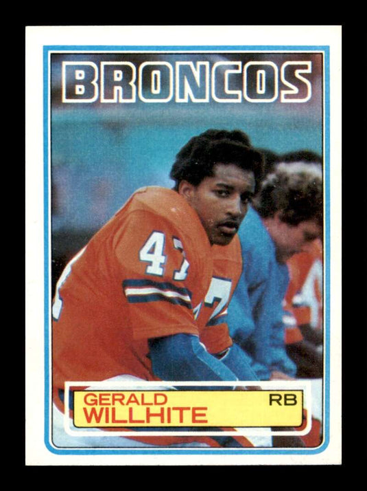 1983 Topps Gerald Willhite