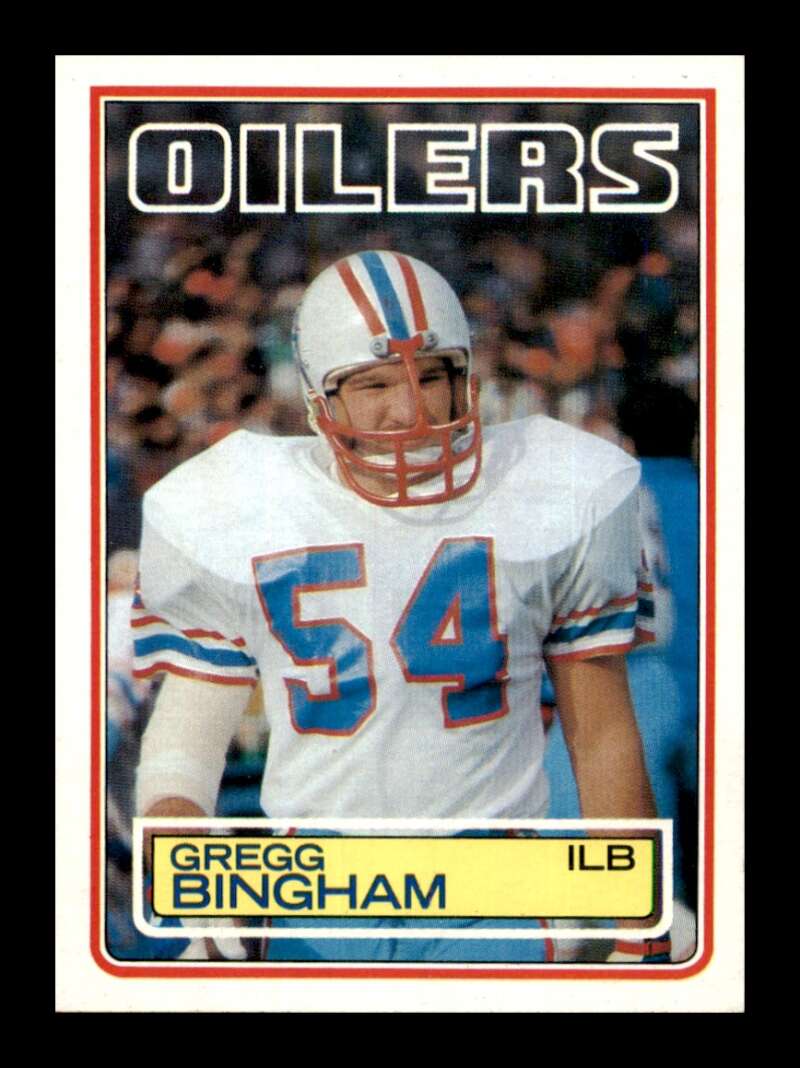 Load image into Gallery viewer, 1983 Topps Gregg Bingham #274 Houston Oilers Image 1
