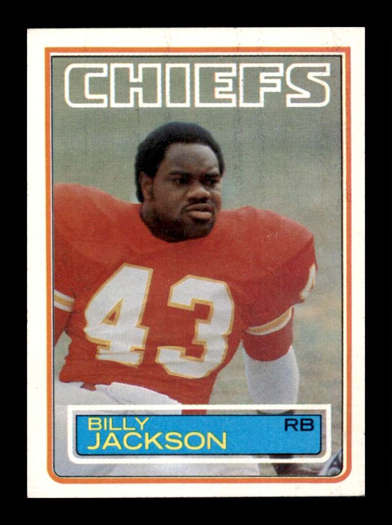 Load image into Gallery viewer, 1983 Topps Billy Jackson #288 Kansas City Chiefs Image 1
