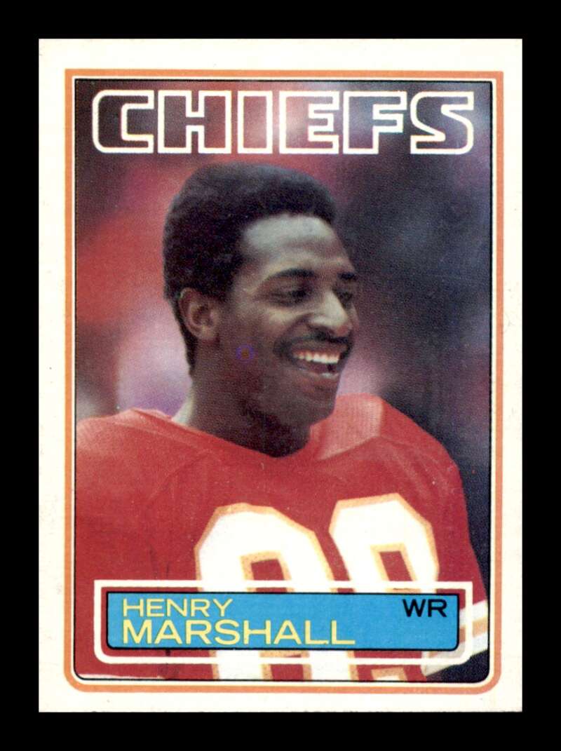 Load image into Gallery viewer, 1983 Topps Henry Marshall #291 Kansas City Chiefs Image 1
