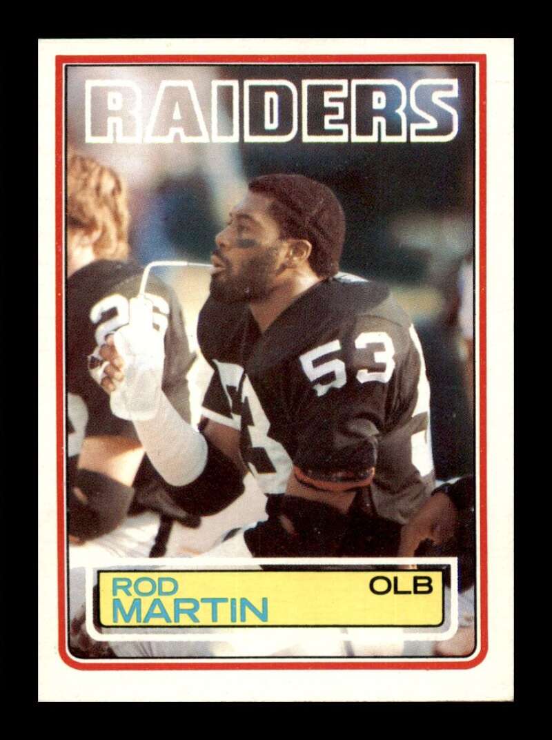 Load image into Gallery viewer, 1983 Topps Rod Martin #304 Los Angeles Raiders Image 1
