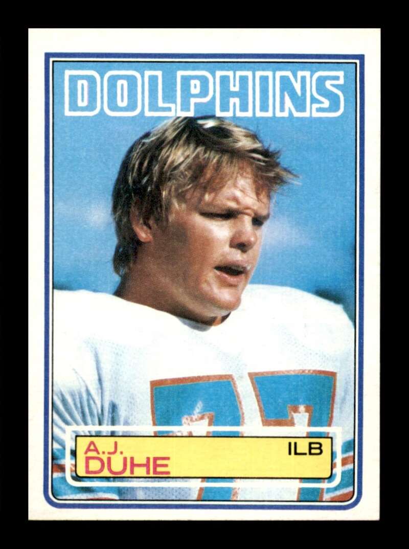 Load image into Gallery viewer, 1983 Topps A.J. Duhe #312 Miami Dolphins Image 1
